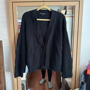 Banana Republic black knit cardigan